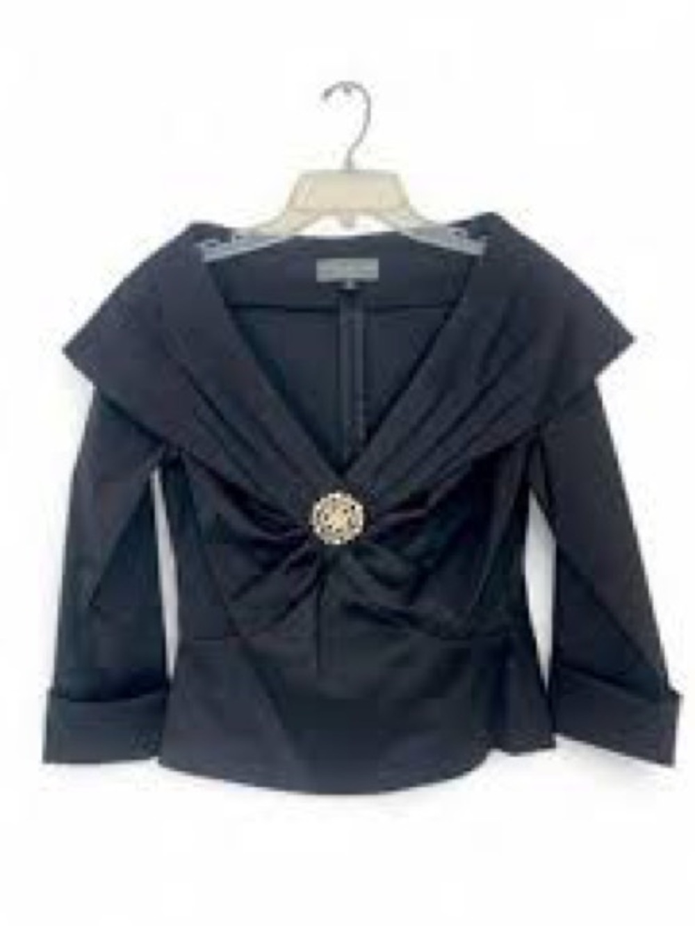 Tadashi Shoji black Evening gown top